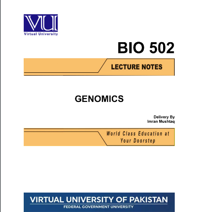 BIO 502 Genomics