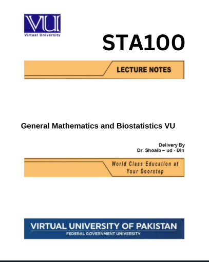 General Mathematics and Biostatistics VU