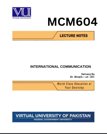 INTERNATIONAL COMMUNICATION
