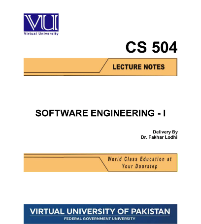 CS504  Software Engineering-I