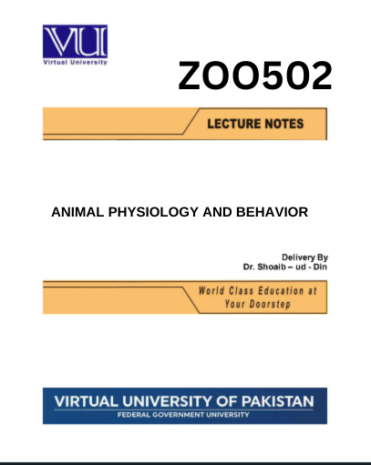 ANIMAL PHYSIOLOGY AND BEHAVIOR 