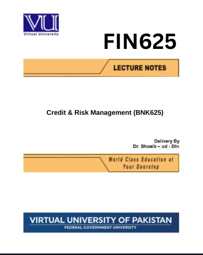 Credit & Risk Management (BNK625)