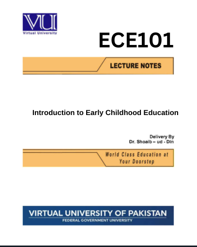 ECE101 - Introduction to Early Childhood Education