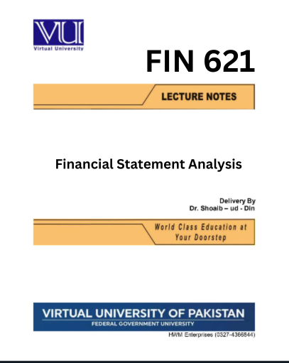 FIN621 Financial Statement Analysis