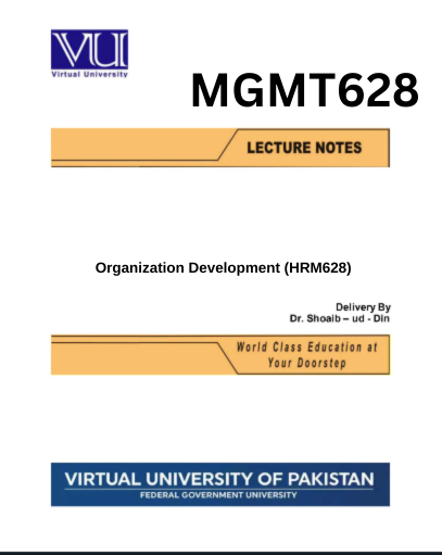 MGMT628 Organization Development (HRM628)