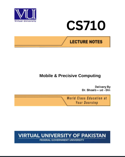 Mobile & Precisive Computing 