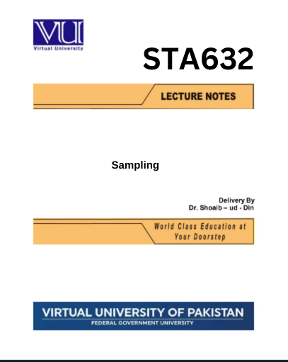 STA632 Sampling