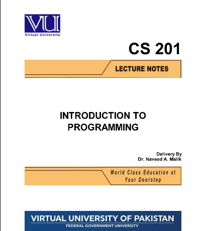 CS201 Introduction to Programming