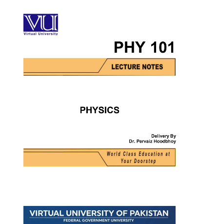 PHY101 Physics