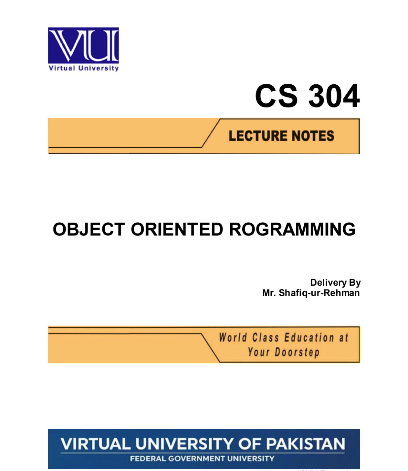 CS304 Object Oriented Programming – VU Book Shop