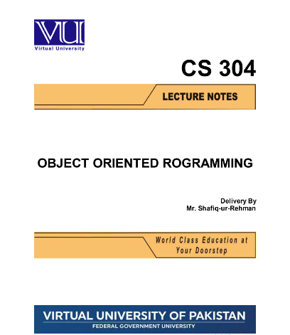 CS304 Object Oriented Programming