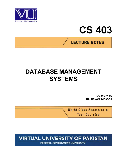 CS403 Database Management System