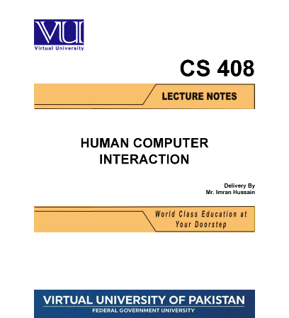 CS408 Human Computer Interaction