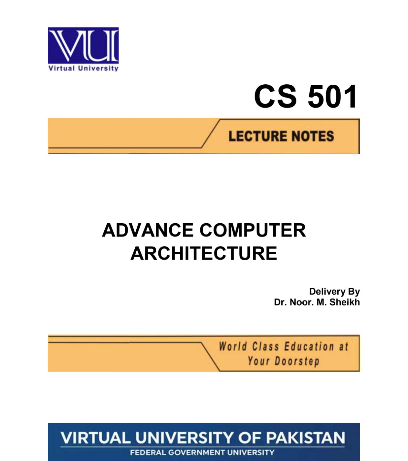 CS501 Advance Computer Architecture