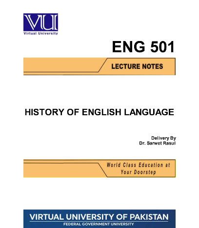 ENG501 History of English Language