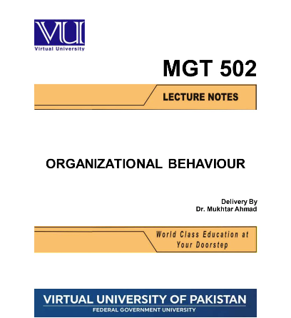 MGT502 Organizational Behaviour