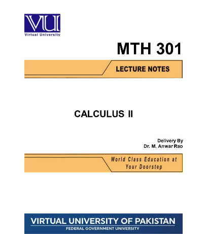 MTH301 Calculus II