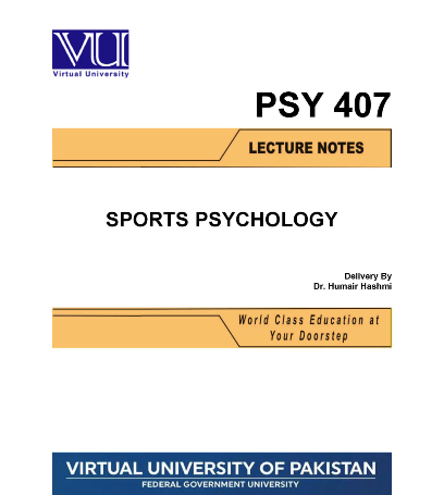 PSY407 Sports Psychology