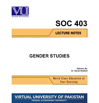 SOC403 Gender Studies