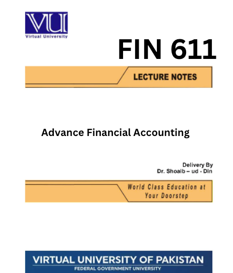 FIN611 Advanced Financial Accounting